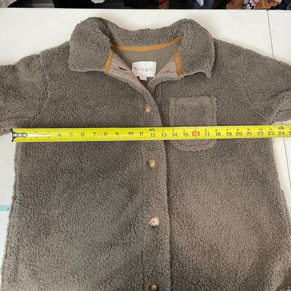 Koolaburra Ugg Jacket Womens Small Green Fleece Button Front Layer Shacket NWOT - Picture 9 of 11